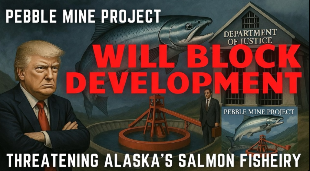 TRUMP DOJ BLOCKS DEVELOPMENT AT ALASKA’S PEBBLE MINE PROJECT OVER SALMON FISHERY CONCERNS