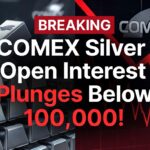 COMEX Silver Open Interest Plunges Below 100,000⚠️