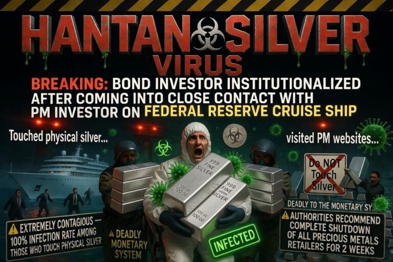 Image accompanying satirical article about a bond investor institutionalized with Hantanysilver virus