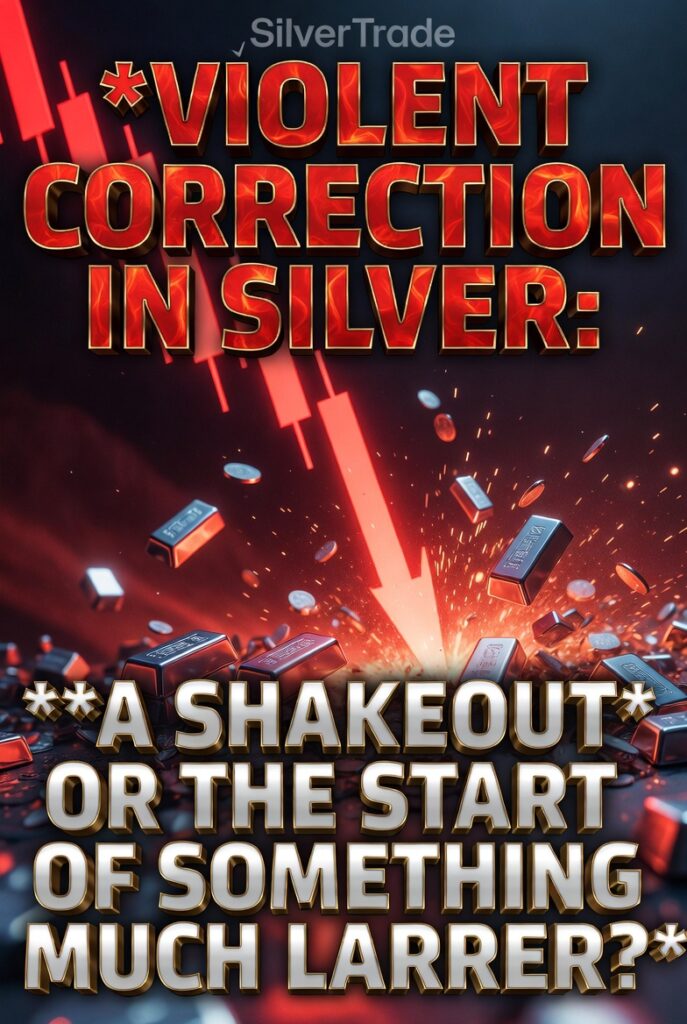 VIOLENT CORRECTION IN SILVER: A SHAKEOUT OR THE START OF SOMETHING MUCH LARGER?