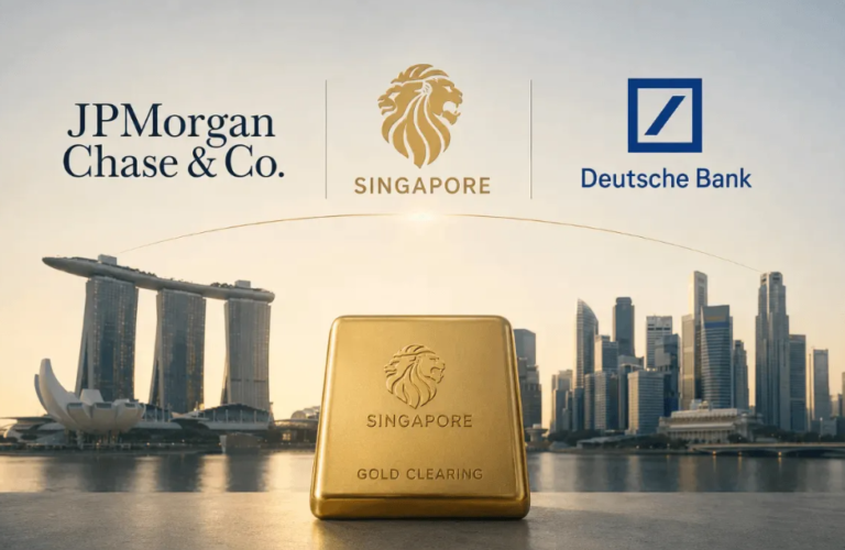 Singapore Builds Gold-Clearing Hub With JPMorgan, Deutsche Bank