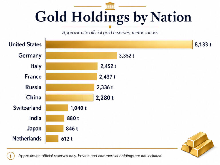 China’s Gold Stockpile Could Overtake U.S. Within Five Years