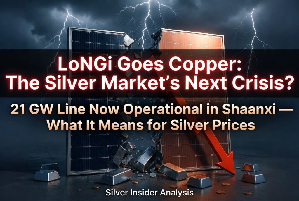 GAME OVER FOR SILVER DEMAND!? WORLD’S LARGEST SOLAR MANUFACTURER LONGI DITCHES SILVER, BEGINS USING COPPER FOR SOLAR PANELS