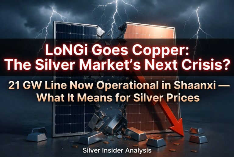 Game Over For Silver Demand? World’s Largest Solar Manufacturer Longi Ditches Silver, Begins Using Copper For Solar Panels