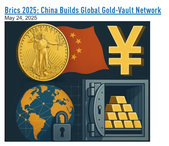 China Builds Gold Vault Network to Promote the Yuan