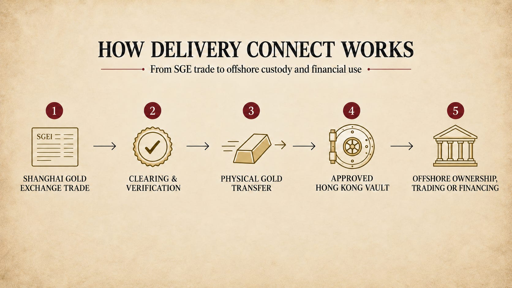 Hong Kong's gold delivery connect