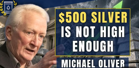 Michael Oliver increases his silver price forecast, now says that silver won't stop at $500/ounce