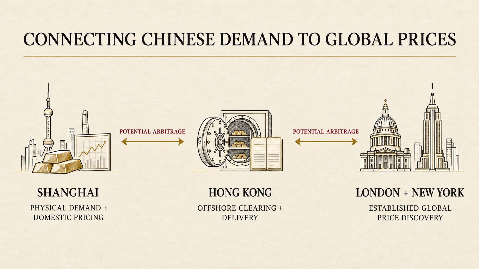 connecting Chinese gold demand to global prices