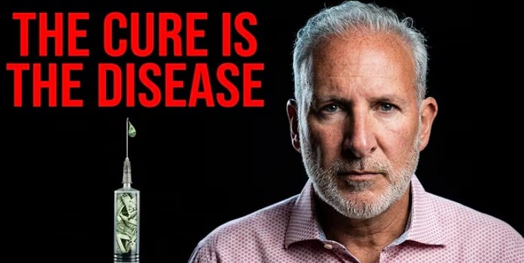 Peter Schiff warns that money printing has become the disease