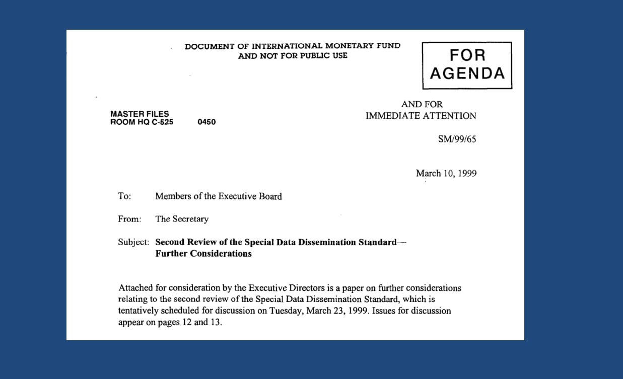 IMF 1999 secret staff report