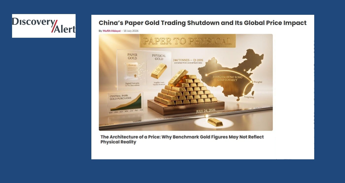 Discovery/Alert on China's retreat from paper gold